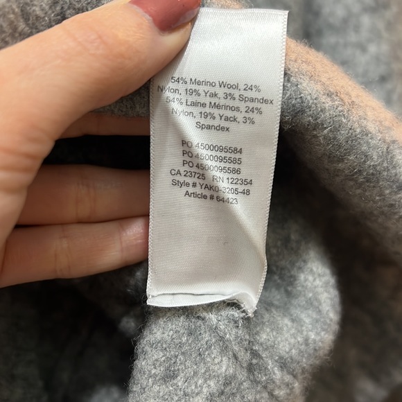 Babaton by Aritzia gray cowl neck sweater. Merino wool & yak blend. Size small - Picture 9 of 11